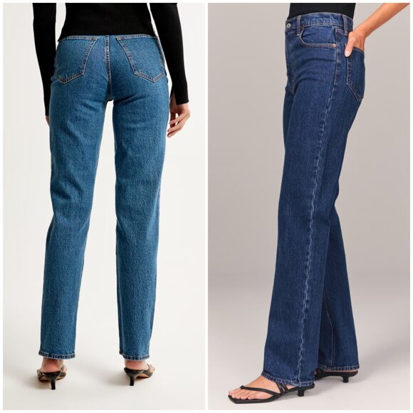 Abercrombie & Fitch 90s Straight Jean Ultra High Rise size 30/10 Reg - Picture 14 of 14